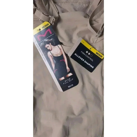 NWT Maidenform WYOB Bustless Firm Control Full Slip Shapewear Size Medium Nude - Picture 3 of 5